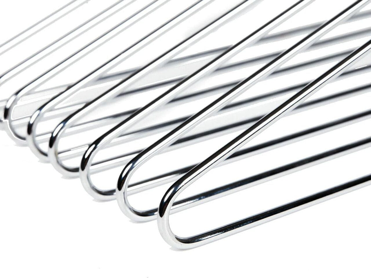 43cm Metal Coat Hanger with Bar (3.5mm thick) Sold in Bundles of 25/50/100 - Rackshop Australia