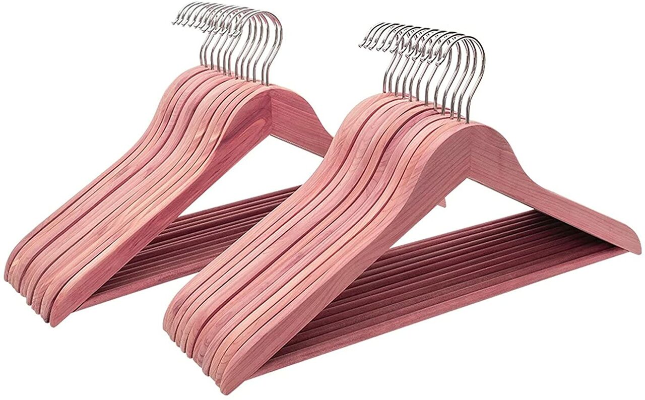 43cm Premium Eastern Red Cedar Hanger with Bar 12mm thick- Sold In Bundles of 5/25/50 - Rackshop Australia