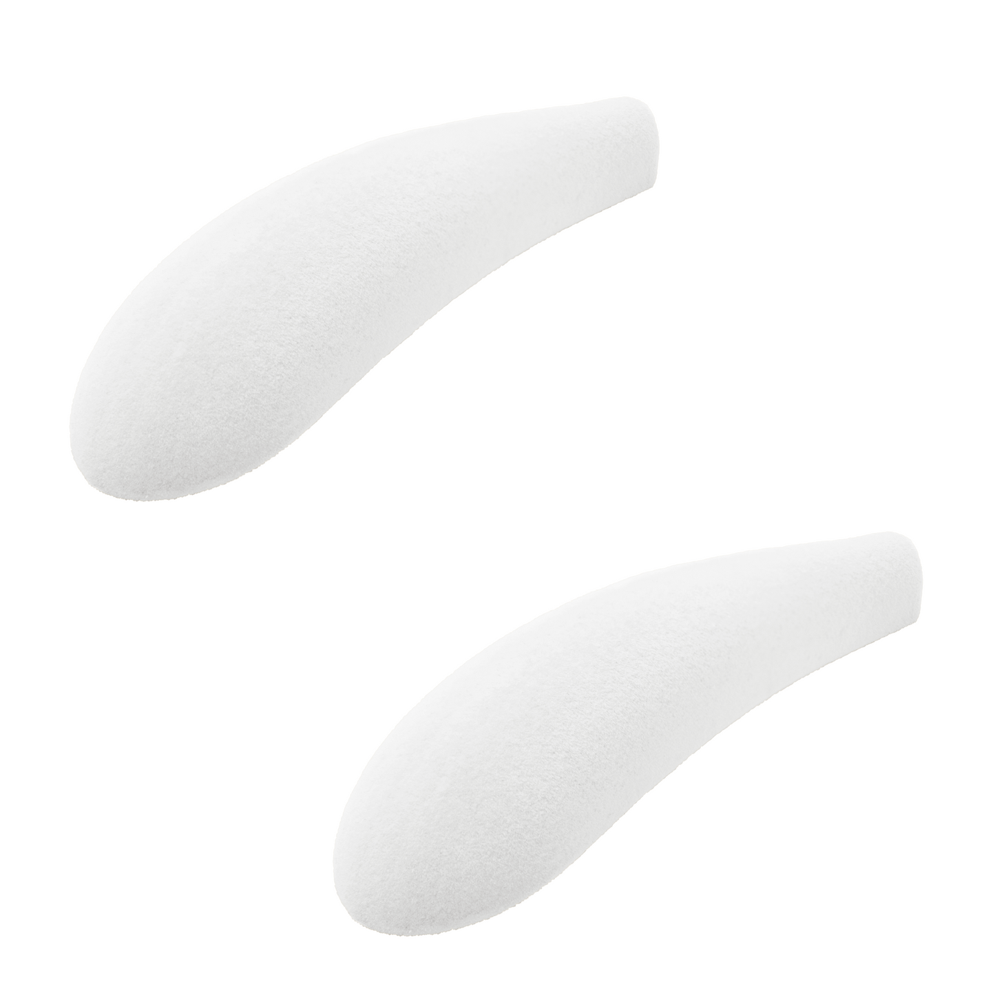 White Velvet Shoulder Pads 45mm wide Sold in Bundles 4/16/24/36 pcs - Rackshop Australia