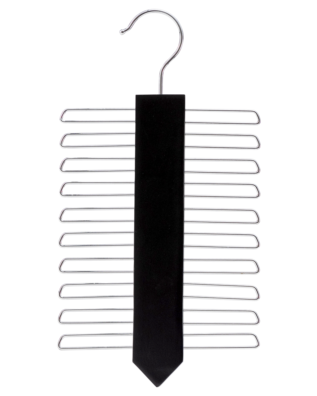 Vertical Black Tie Wood Hanger - Sold 1/5/10 - Rackshop Australia