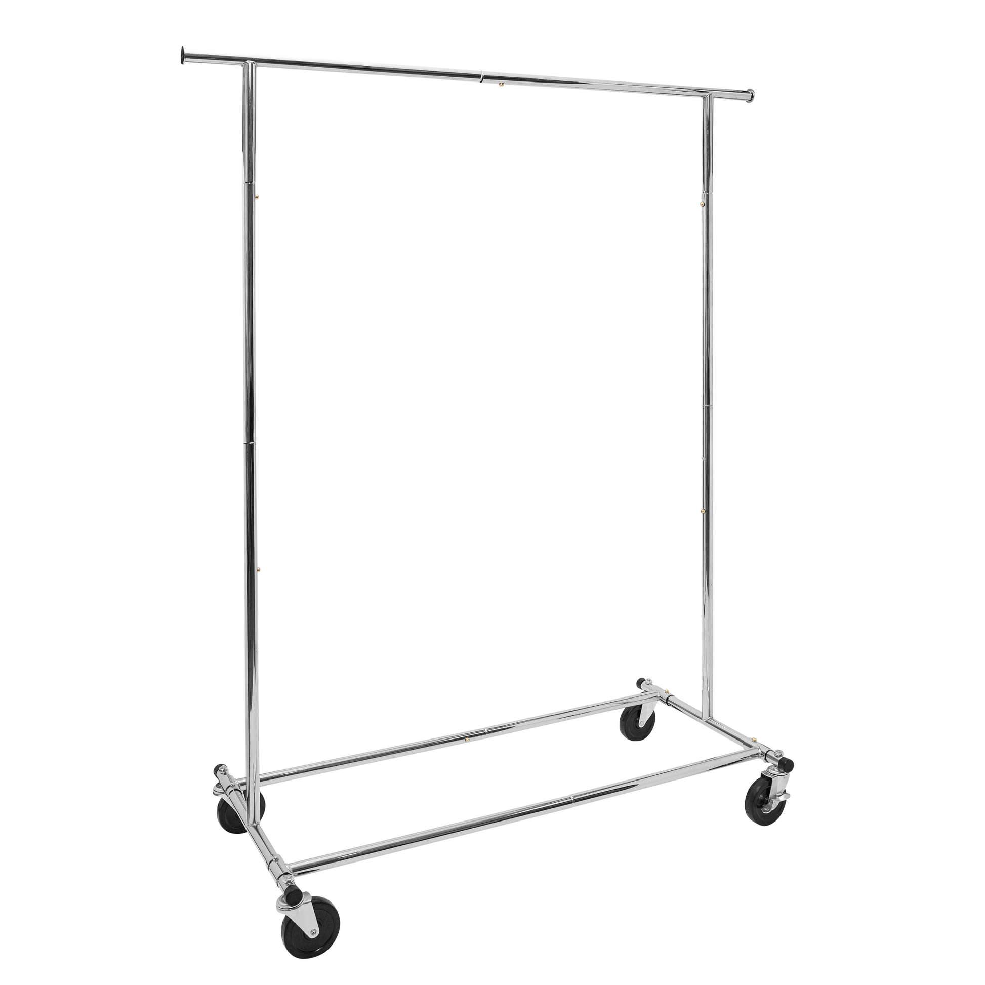 Shop Essential Chrome Metal Rolling Garment Rack - Commercial Grade (140kgs Weight Capacity) Sold in 1/3/5 - Rackshop Australia