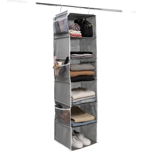 Home Essential Non Woven Fabric Hanging Organiser with Enhanced Layers & Extra Large Space Design Sold 1/3 - Rackshop Australia