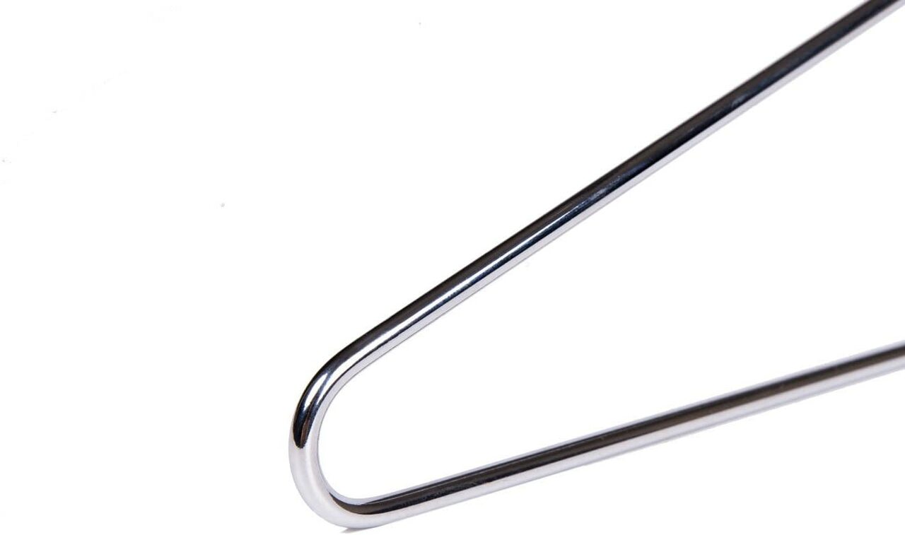 43cm Metal Combination Hanger With Clips (3.5mm thick) Sold in Bundles of 25/50/100 - Rackshop Australia