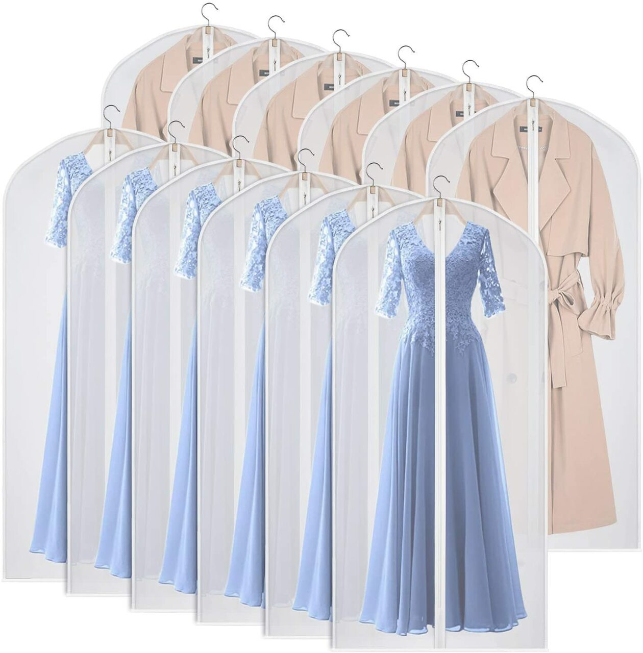 Semi-Clear Garment Bag Suit Bags - 61 X 152 cm Sold in 5/10/25 - Rackshop Australia