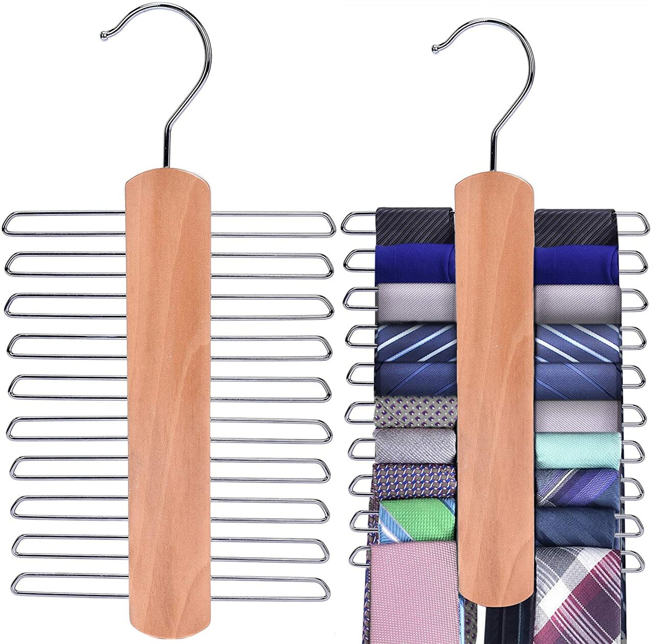 Vertical Tie Wood Hanger - Sold 1/5/10 - Rackshop Australia