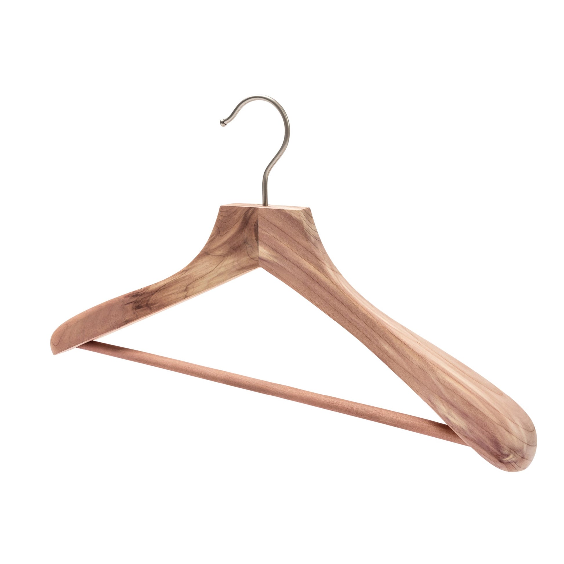 46cm Premium Eastern Red Cedar Suit Hangers - 50mm Thick Shoulders - Sold In 1/5/10 - Rackshop Australia
