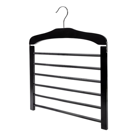 Tiered Black Wooden Pant Hanger - Sold 1/5/10 - Rackshop Australia