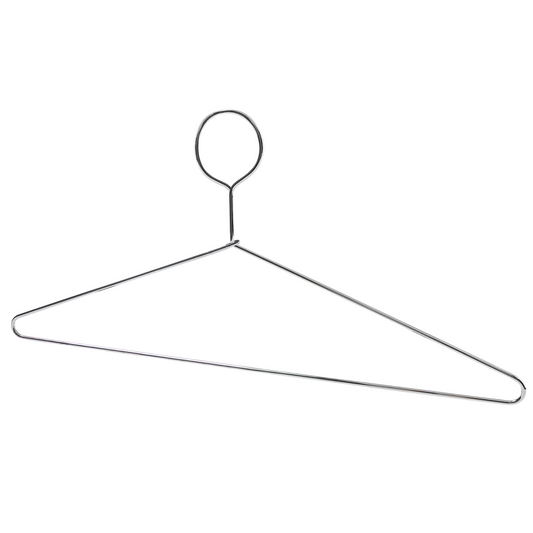 43cm Metal Anti-Theft Coat Hanger With Bar (3.5mm thick) Sold in Bundle of 25/50/100 - Rackshop Australia