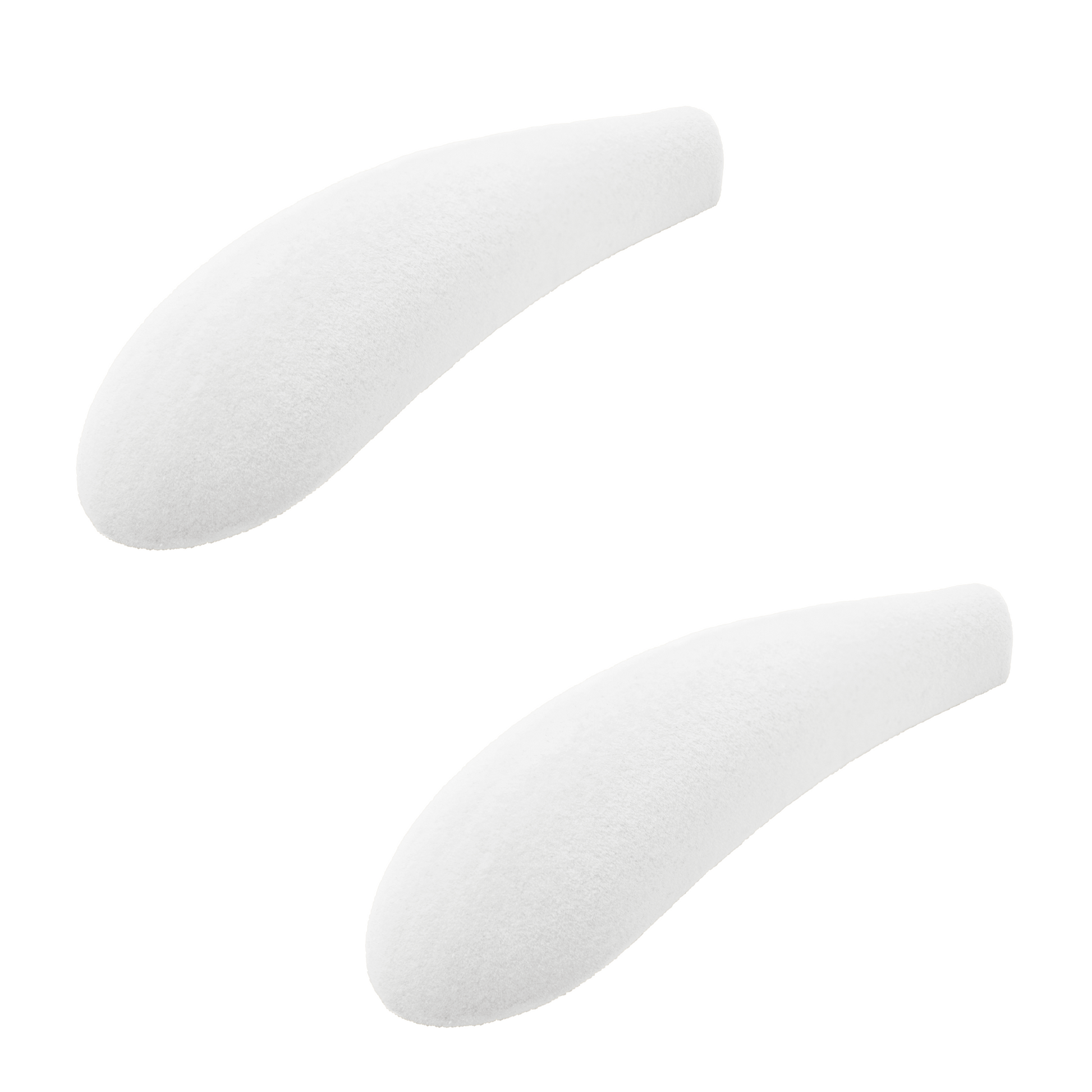 White Velvet Shoulder Pads 45mm wide Sold in Bundles 4/16/24/36 pcs - Rackshop Australia