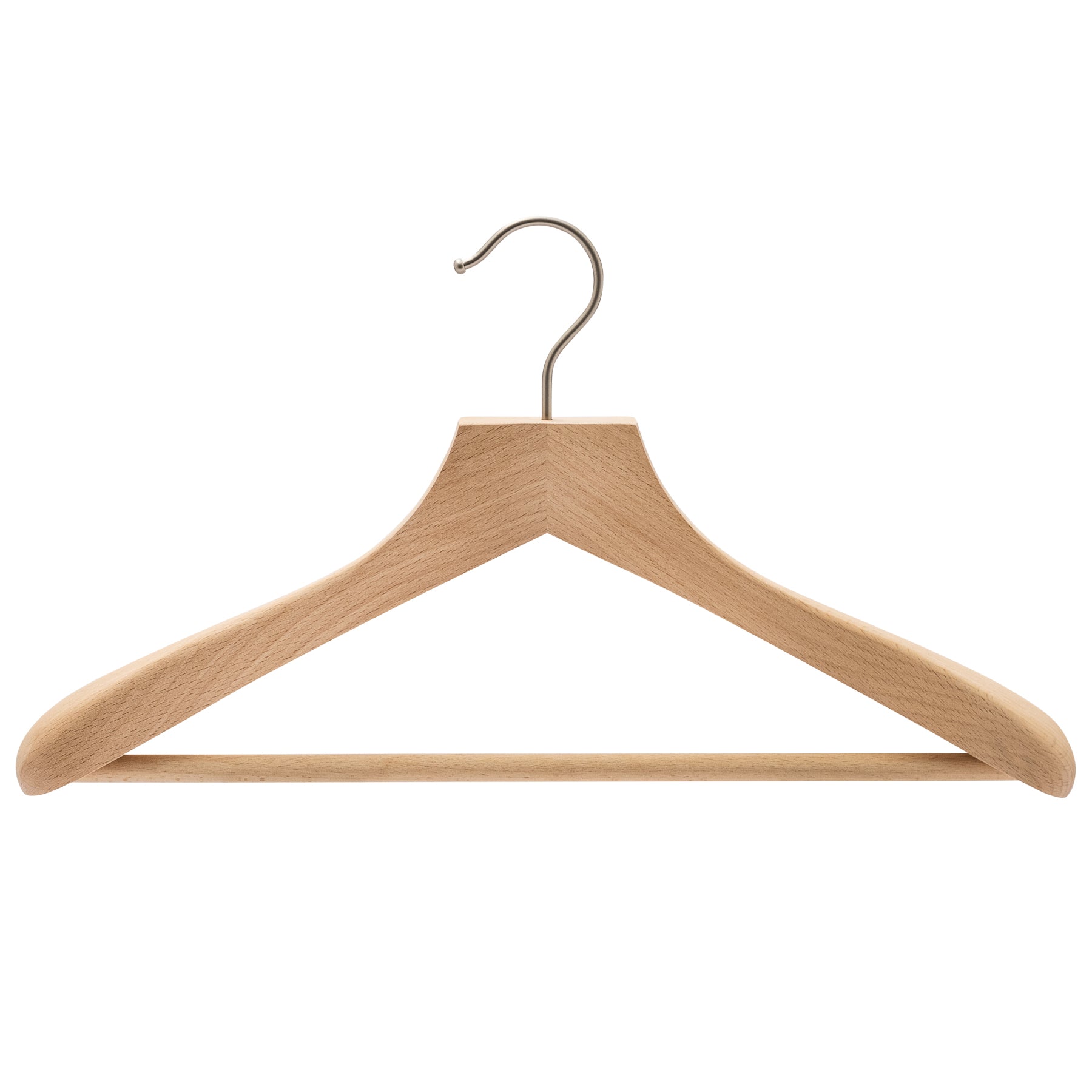 46cm Premium European Beech Wood Suit Hangers with 50mm Thick Shoulders - Sold In 1/5/10 - Rackshop Australia