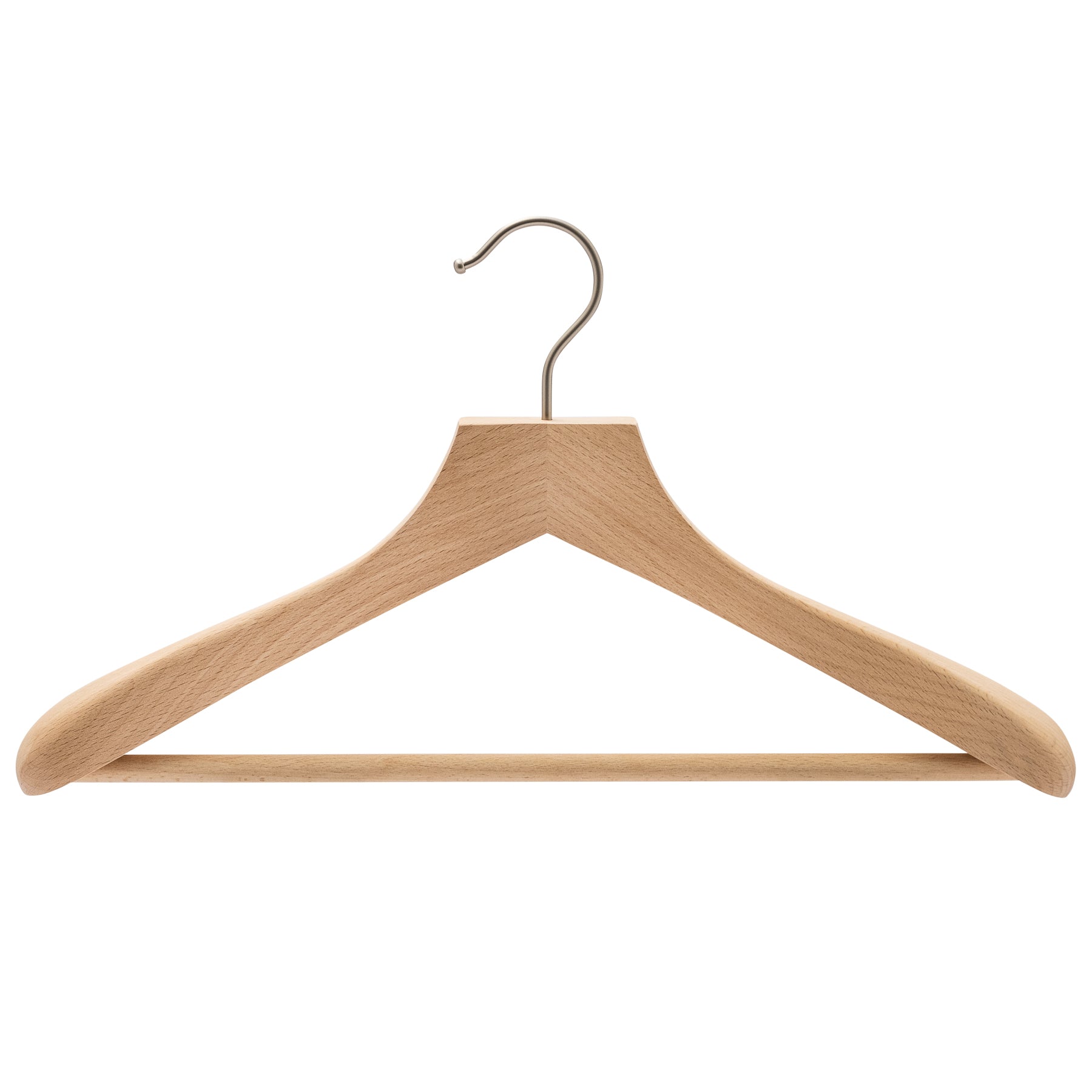 46cm Premium European Beech Wood Suit Hangers with 50mm Thick Shoulders - Sold In 1/5/10 - Rackshop Australia