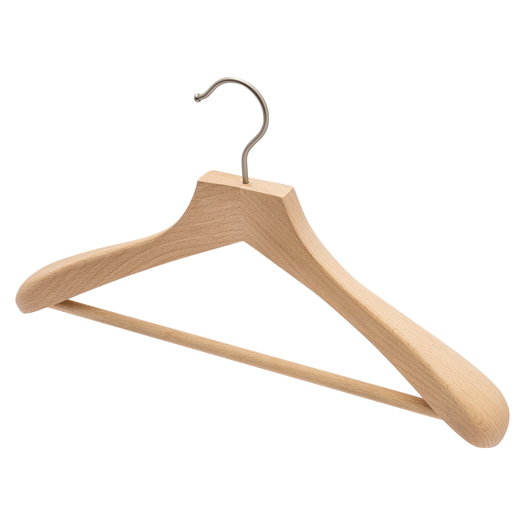 46cm Premium European Beech Wood Suit Hangers with 50mm Thick Shoulders - Sold In 1/5/10 - Rackshop Australia