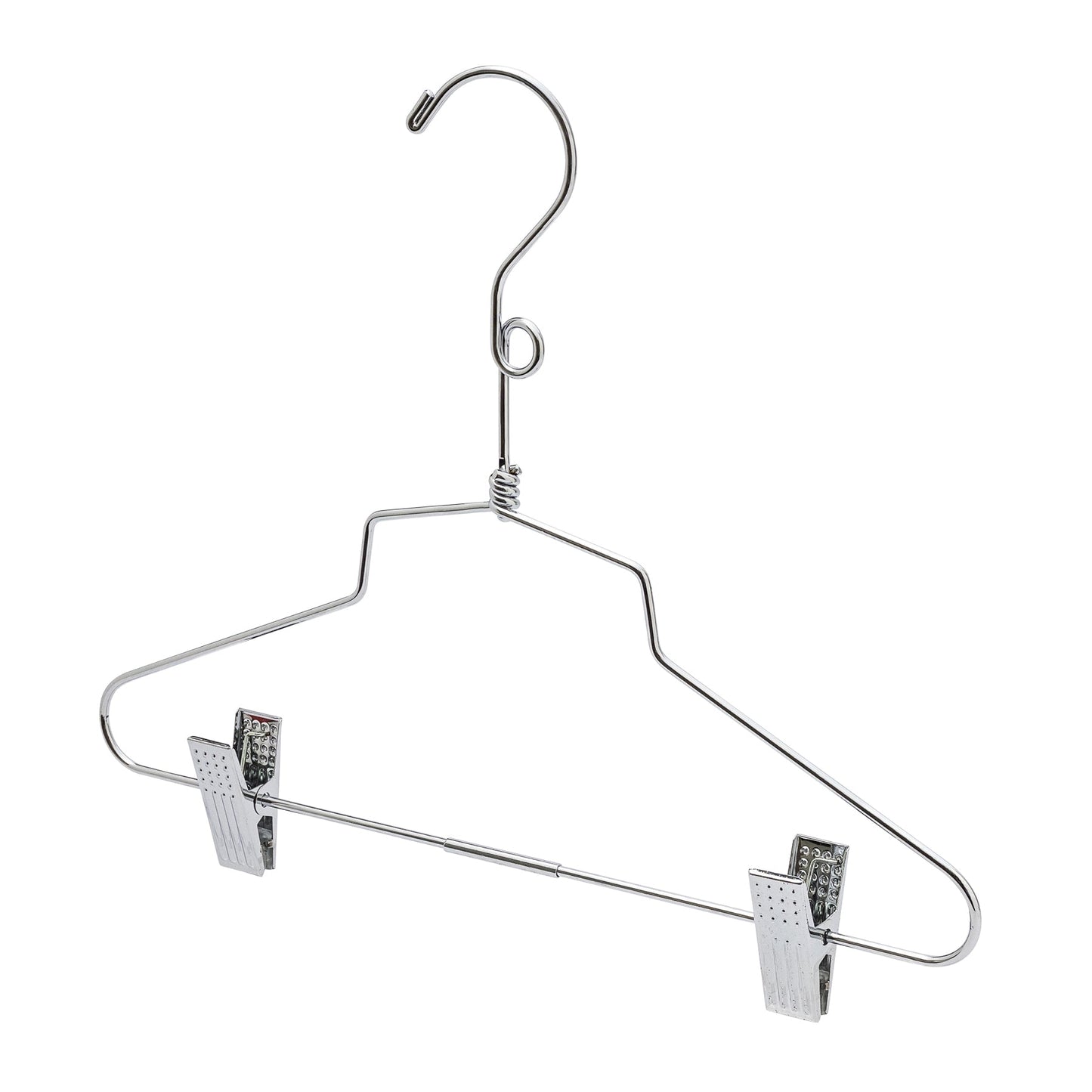 30.5cm Kid Size Metal Coat Hanger With Clips (3.5mm thick) Sold in Bundles of 25/50/100 - Rackshop Australia