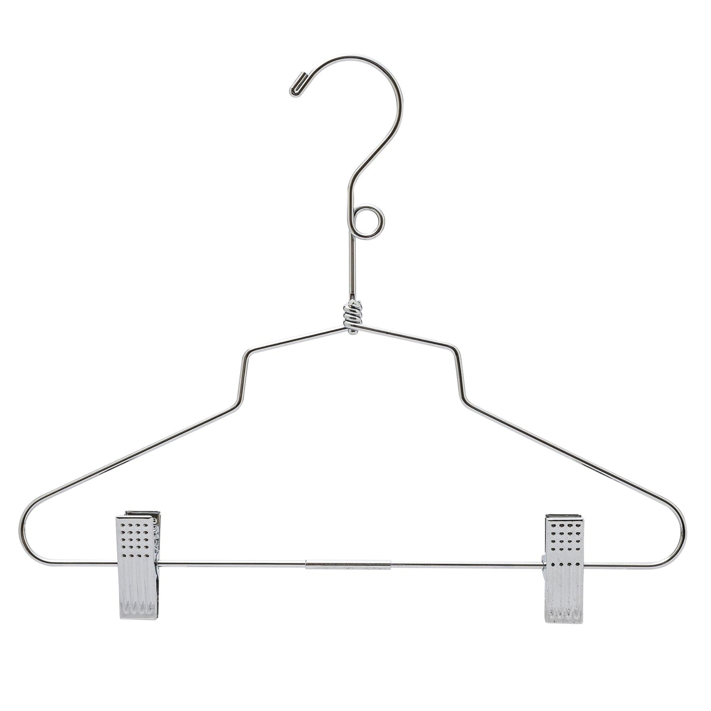 30.5cm Kid Size Metal Coat Hanger With Clips (3.5mm thick) Sold in Bundles of 25/50/100 - Rackshop Australia