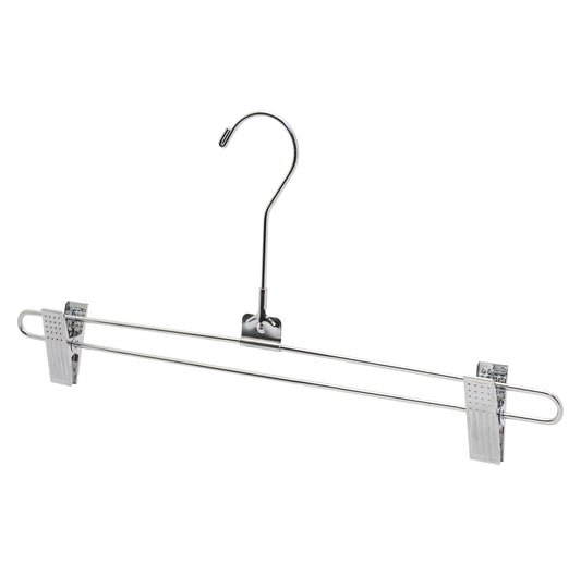 35.5cm Metal Pant/Skirt Hanger With Clips (3.5mm thick) Sold in Bundle of 25/50/100 - Rackshop Australia