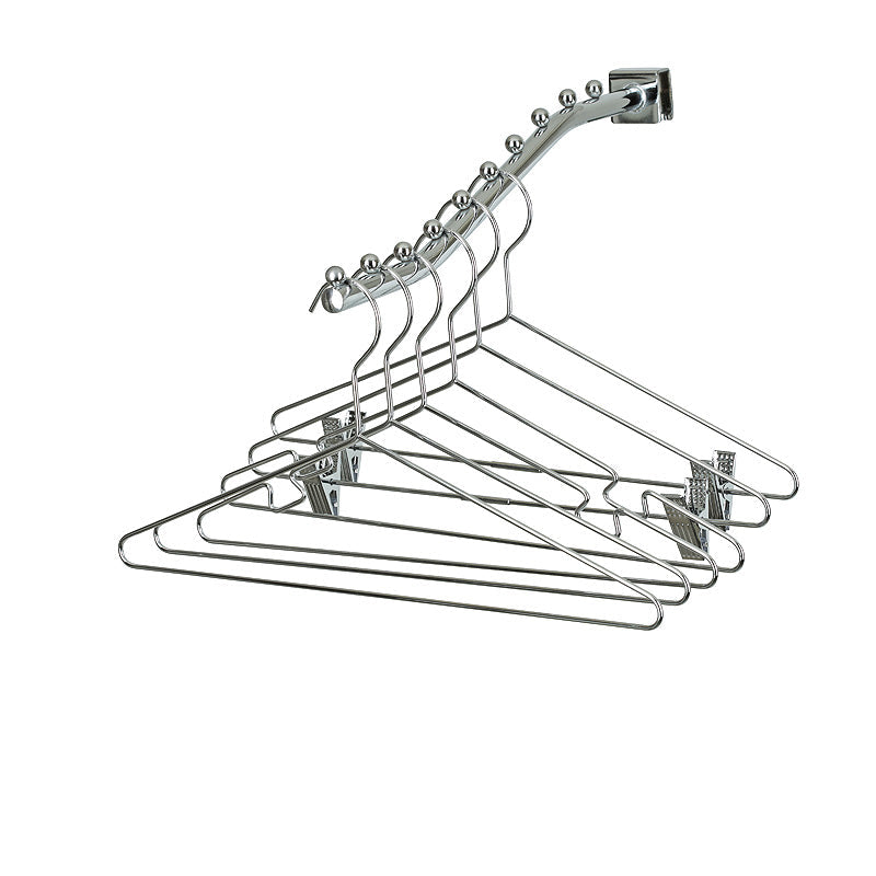 43cm Metal Combination Hanger With Clips (3.5mm thick) Sold in Bundles of 25/50/100 - Rackshop Australia
