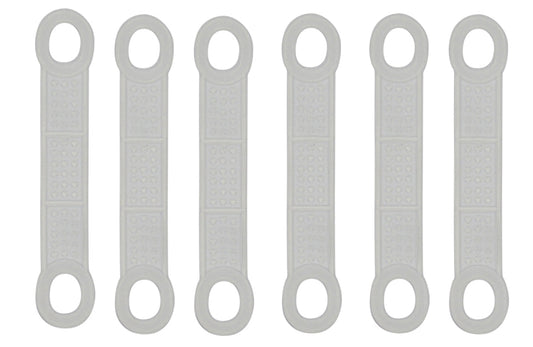 Rubber Hanger Strip "Clear" Sold in Bundles of 100 pcs (50 pairs) - Rackshop Australia