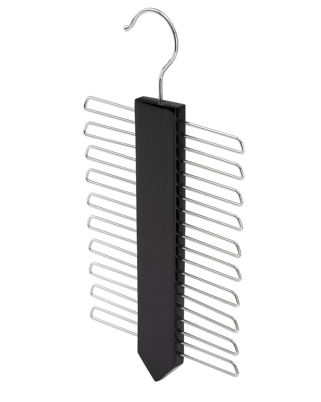Vertical Black Tie Wood Hanger - Sold 1/5/10 - Rackshop Australia